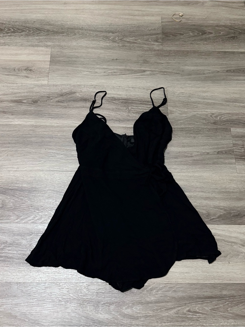 Black Strappy Romper Skort